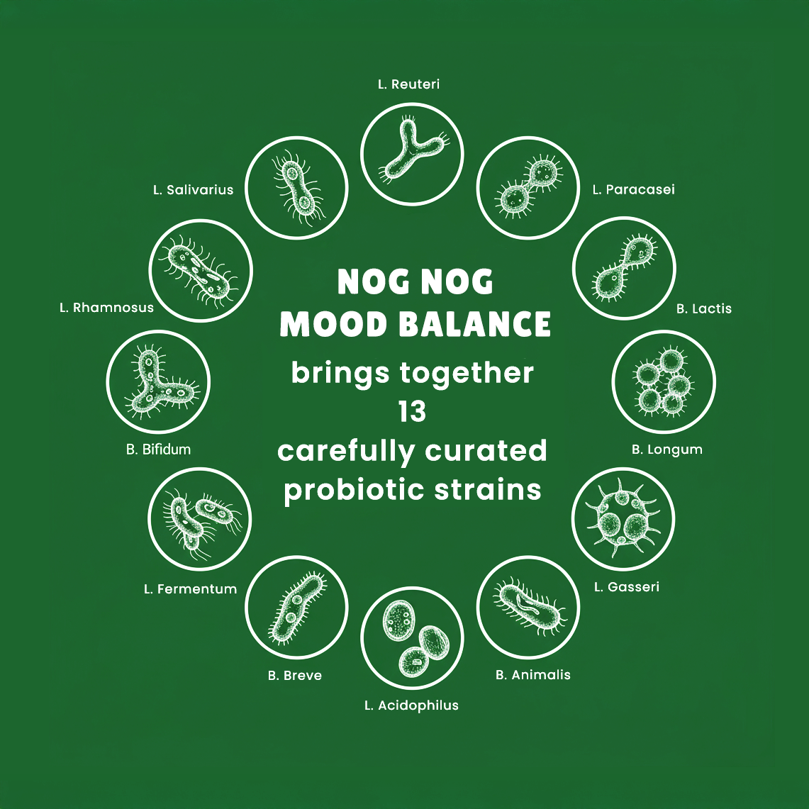 Mood Balance & Emotional Well-Being Probiotic - Nog Nog